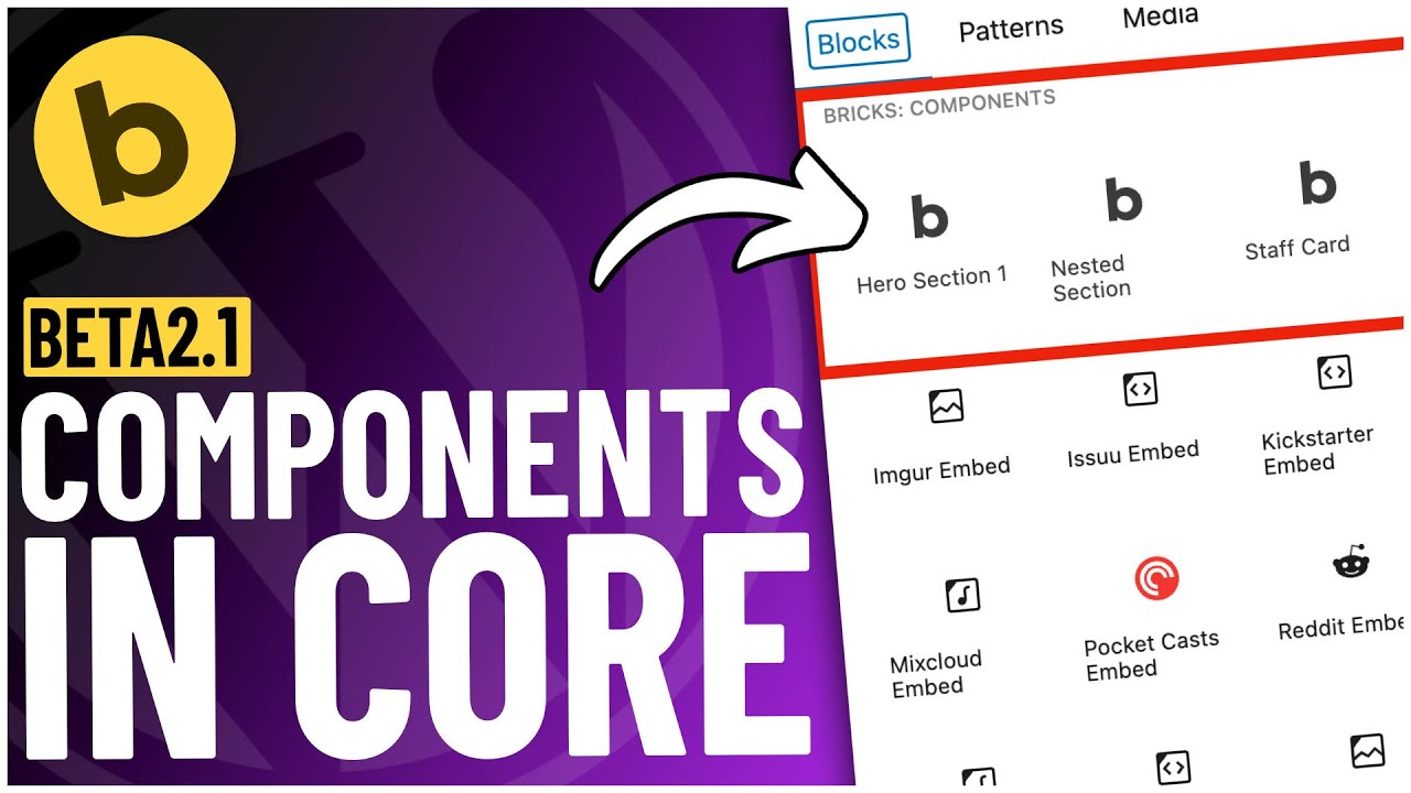 How to Use Bricks Components in WordPress Gutenberg!