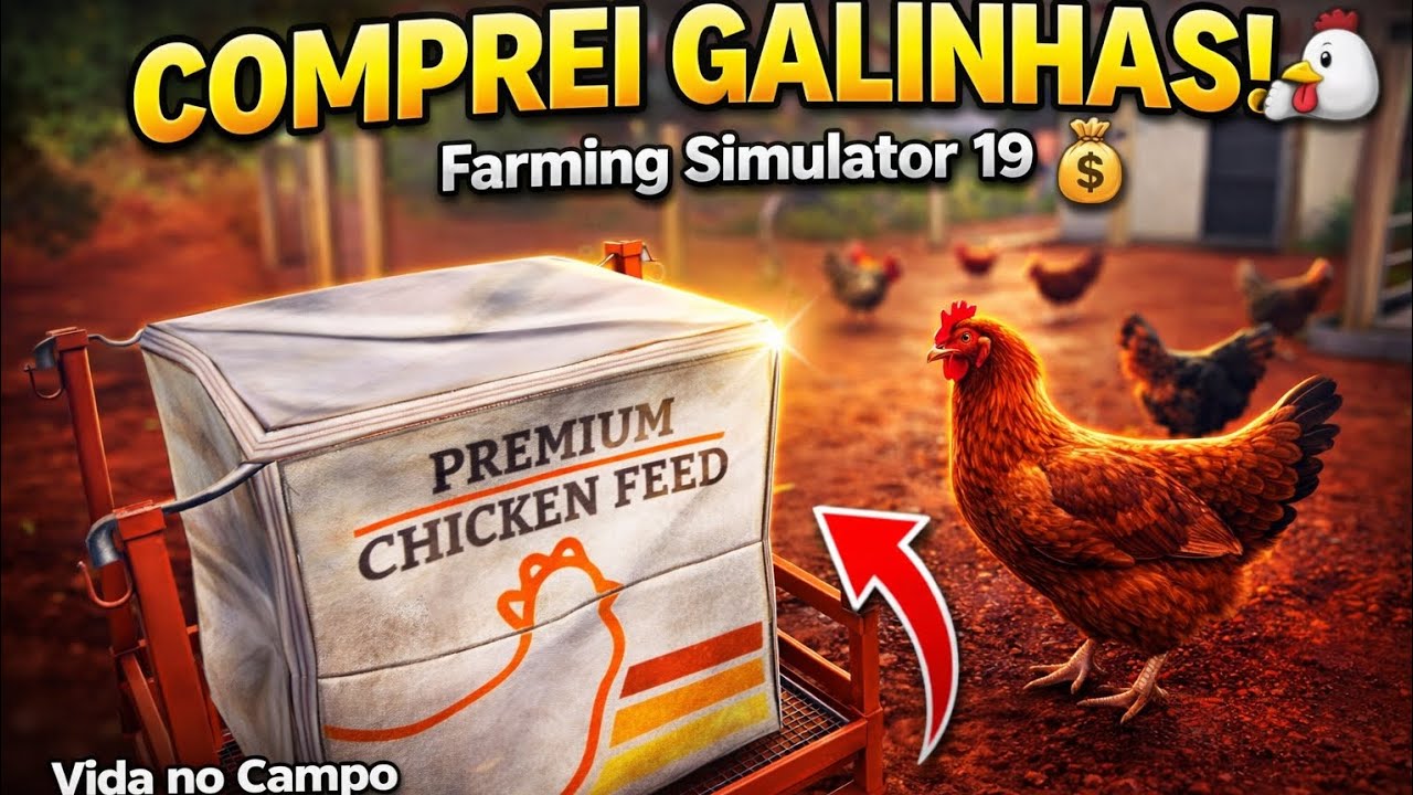 Comprei Galinha Ponhedeiras e um galo / Vida no Campo FS19