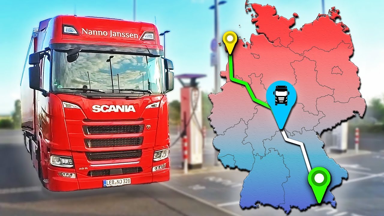 First Long-Distance Trip with my Electric Truck - Insane Efficiency in the Kassel Mountains