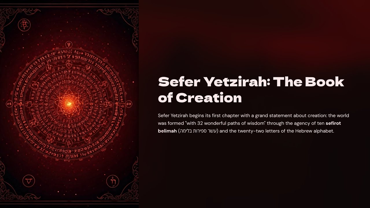 The Hidden Blueprint of Creation - The Sefer Yetzirah's Creation Formula