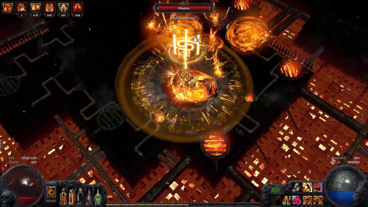 Path of Exile - Guardian of the Phoenix kill on Ngamahu Cyclone Berserker