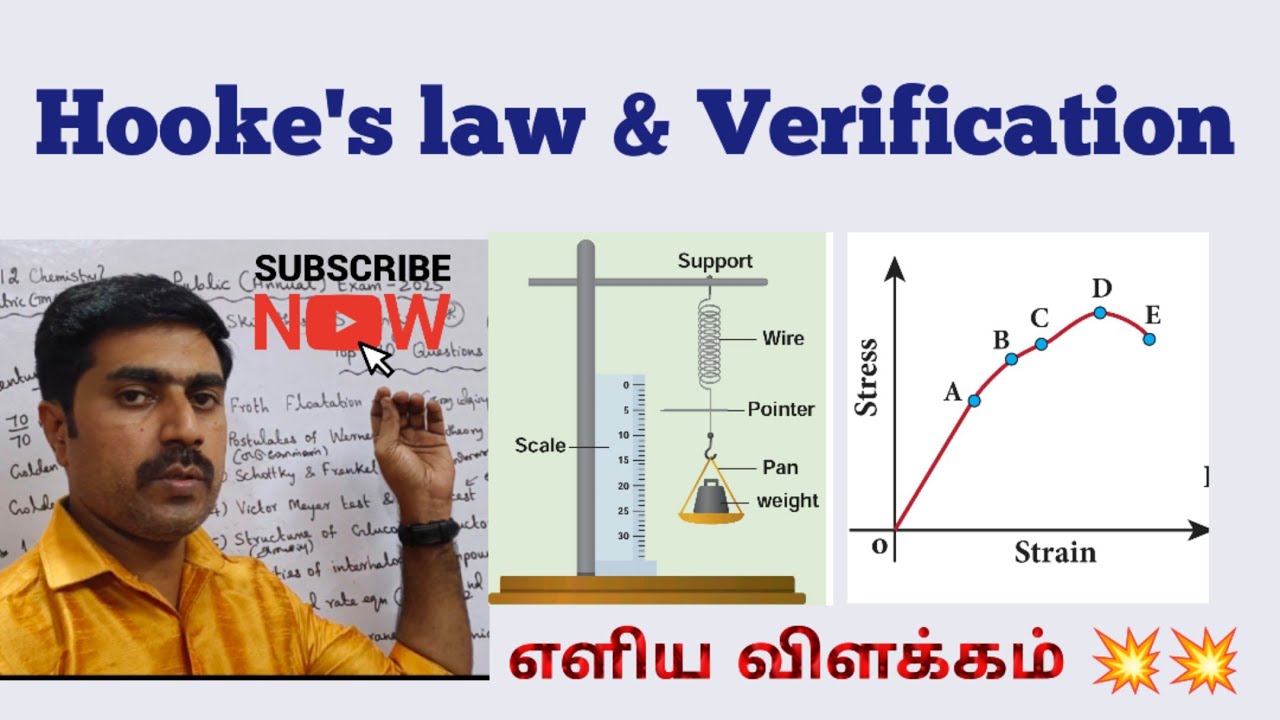 11 Physics|Hooke's law & its experimental verification|Unit  7|sky physics