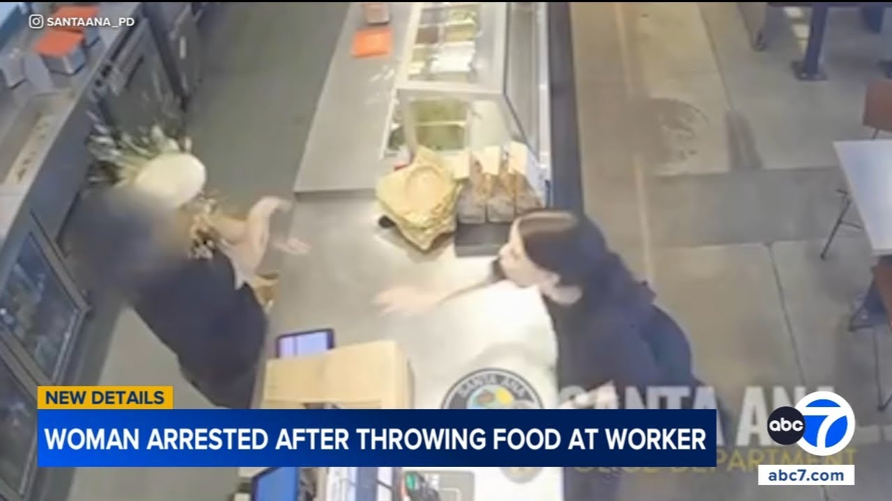 В Санта-Ане арестовали женщину, бросившую едой в сотрудника Chipotle