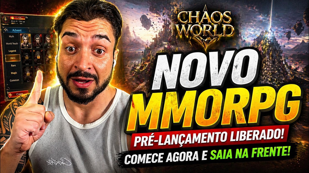 CHAOS W: Novo Jogo NFT MMORPG Gr&aacute;tis - Como Baixar e Garantir Recompensas de Pr&eacute;-Lan&ccedil;amento!