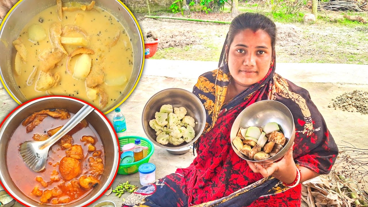 রুলি মাছের কাঁচা তেঁতুল টক & ফুলকপি ডিমের ঝোল 😋 | ভাত নামাতে ভুলবেন না | Bengali Cooking Vlog” ✅