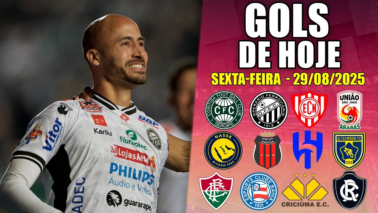 ⚽ TODOS OS GOLS DESTA SEXTA-FEIRA 29/08/2025 - GOLS DE HOJE,GOLS DO DIA, S&Eacute;RIE B (COMPLETO)