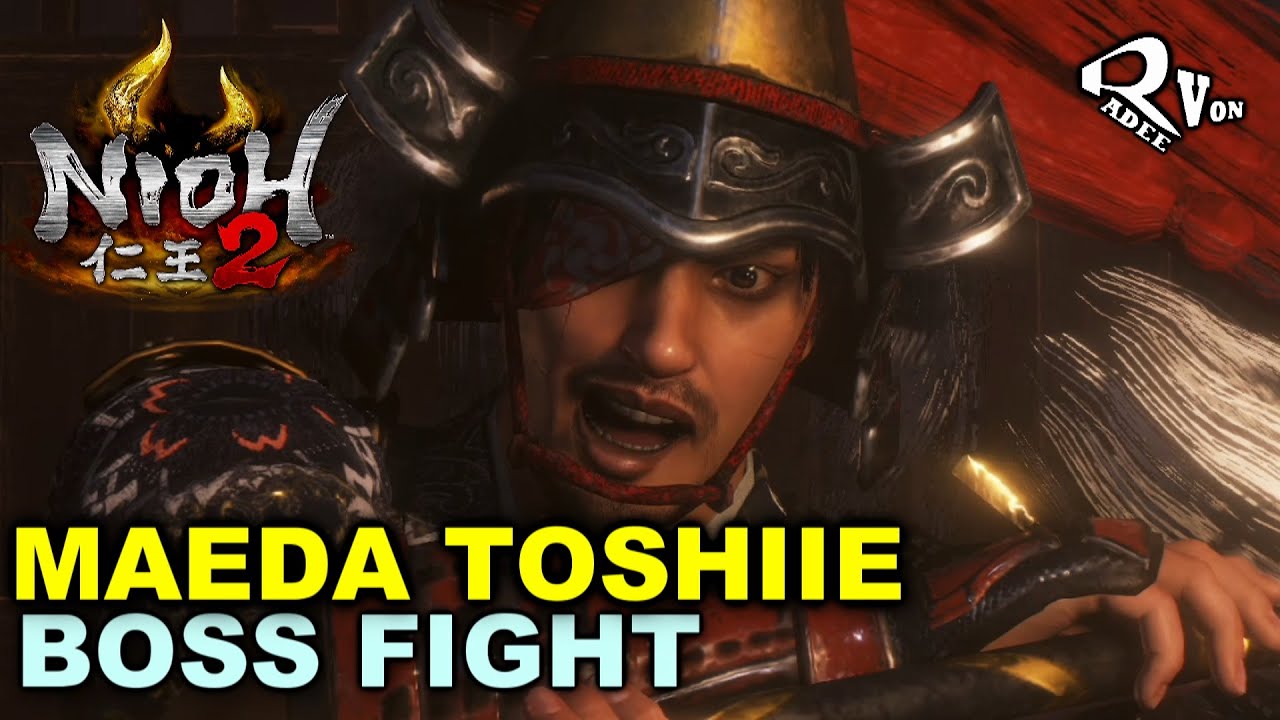 Maeda Toshiie vs Spear Boi - Nioh 2 Boss Fight #14