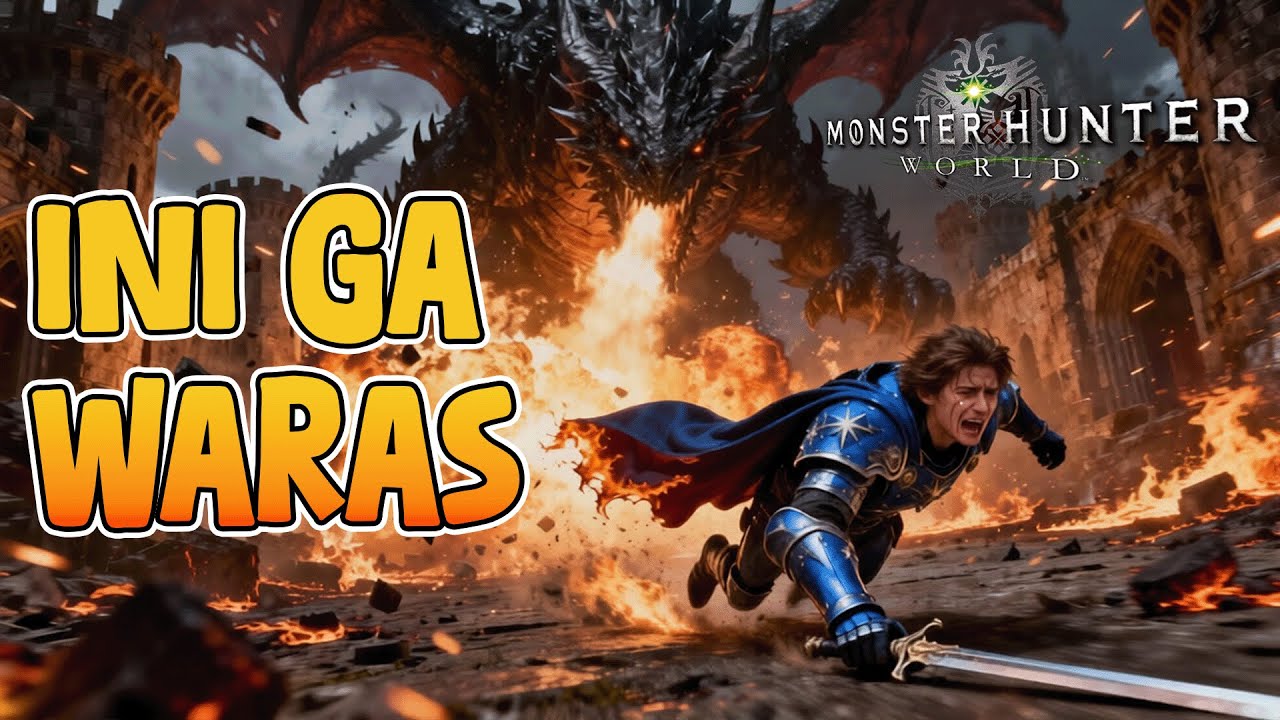 MENTAL LANGSUNG CIUT LAWAN FATALIS NAPAS API GA MASUK AKAL - MONSTER HUNTER WORLD - PART 38