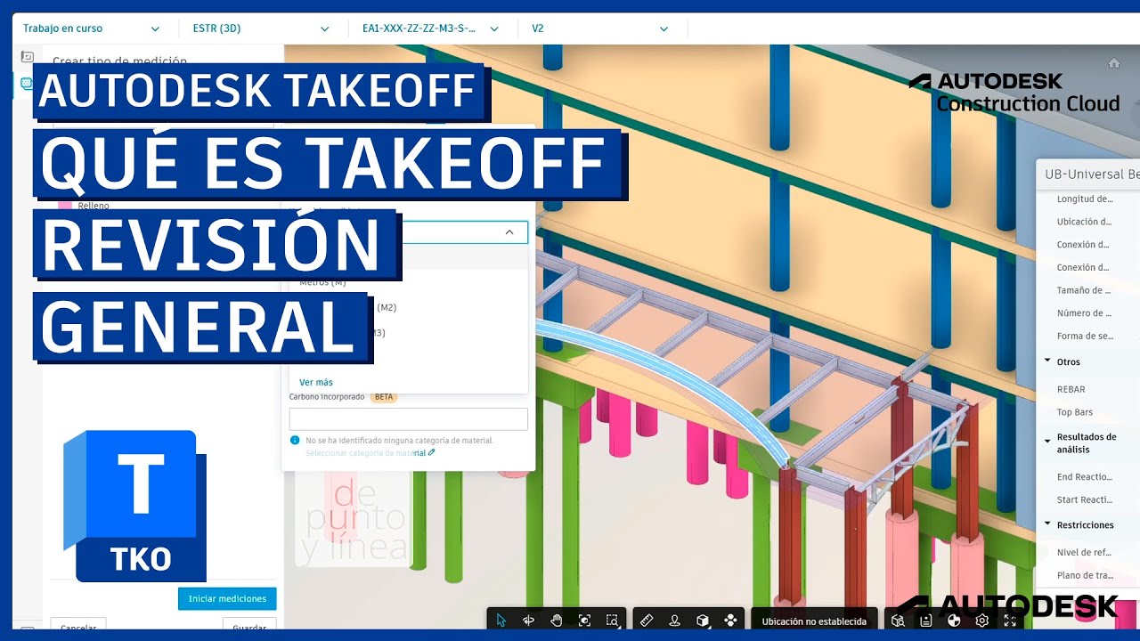 ¿Que es Autodesk Takeoff? Cuantificación 2D y 3D en la nube  | ACC