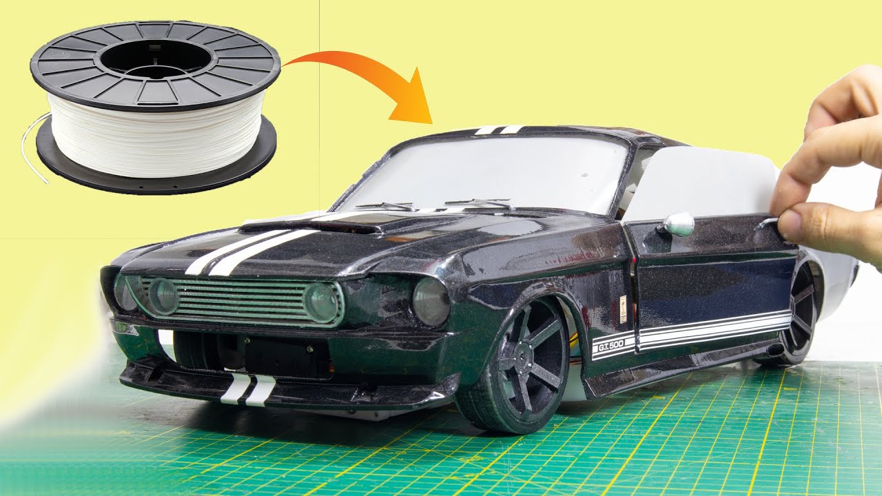 3D printed 10th Mustang shelby 1967/how to design printable model in SketchUp | Scale Addiction