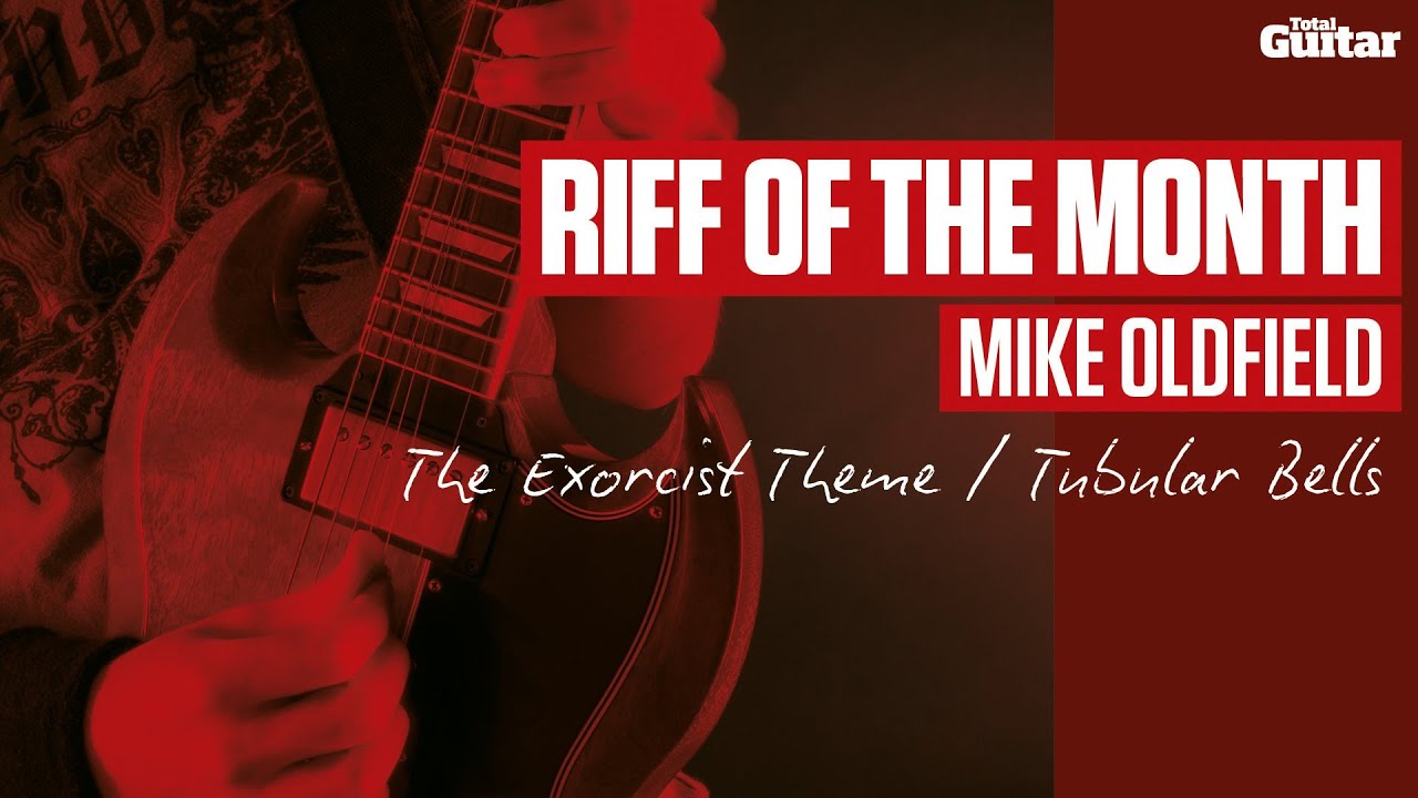 Mike Oldfield - Tubular Bells (The Exorcist theme) guitar lesson - Riff Of The Month