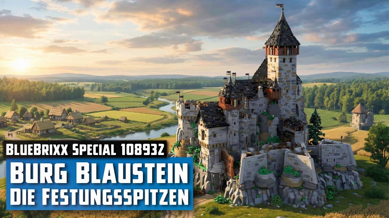 BlueBrixx Special 108932 - Burg Blaustein: Festungsspitzen (2026) | Aufbau - Live-Bauen