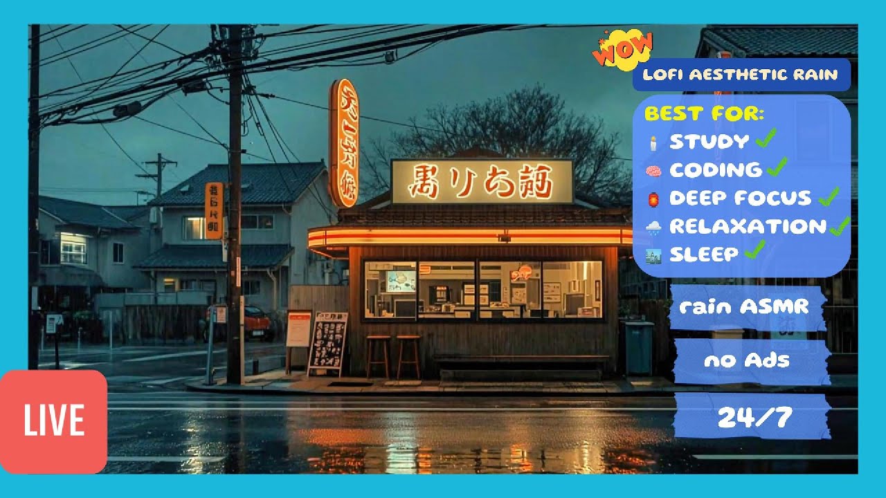 ✨ lofi work music to protect your peace in a loud world 🌧️ your safe harbor