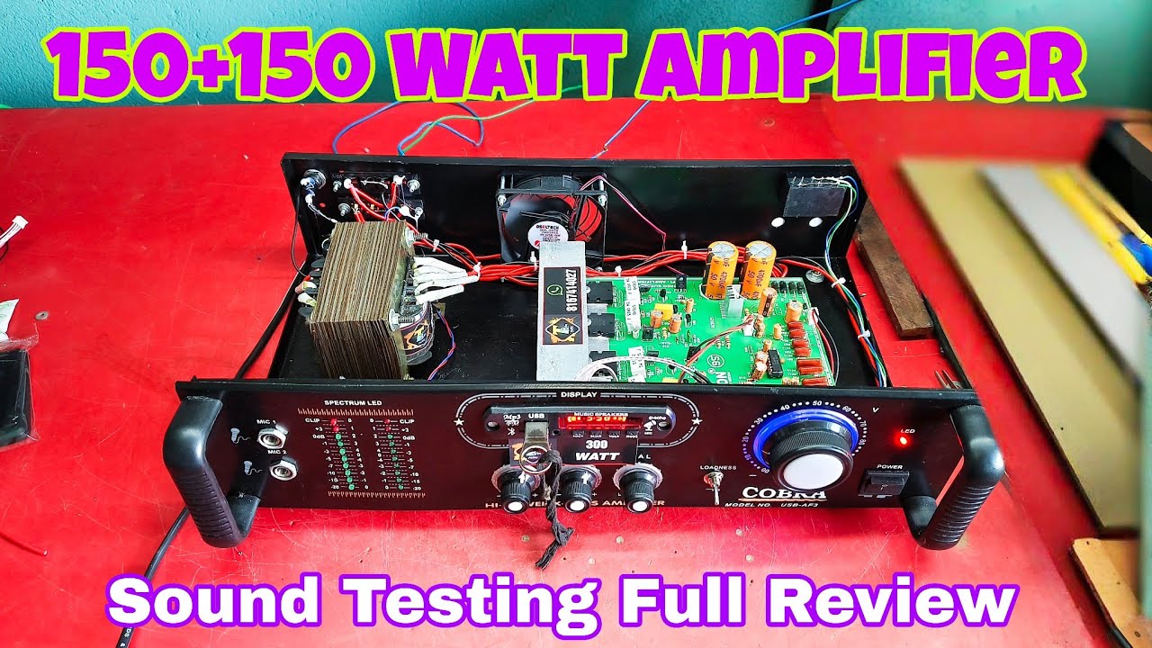 150+150 Watt Amplifier Sound Testing || 300W Amplifier || Home Use professional Amplifier 300W