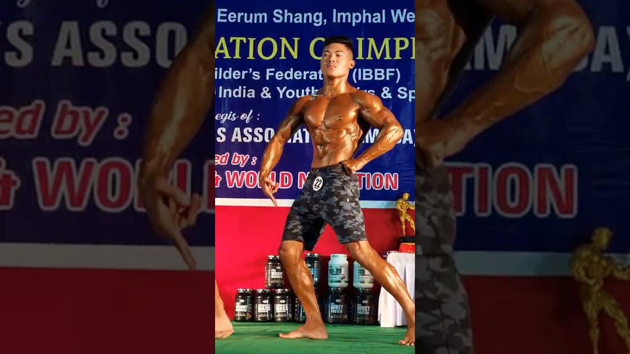 4th place @Mr.Imphal West #men physique #manipurfitness #northeastfitness