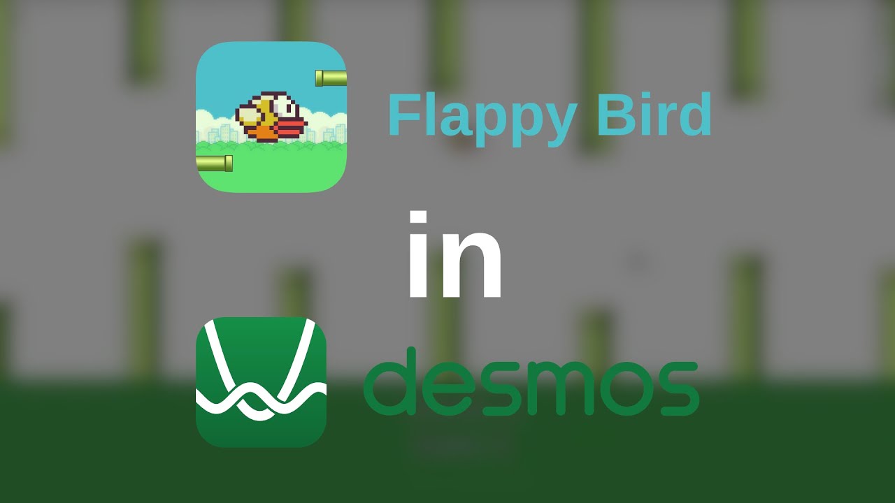 My Desmos version of Flappy Bird