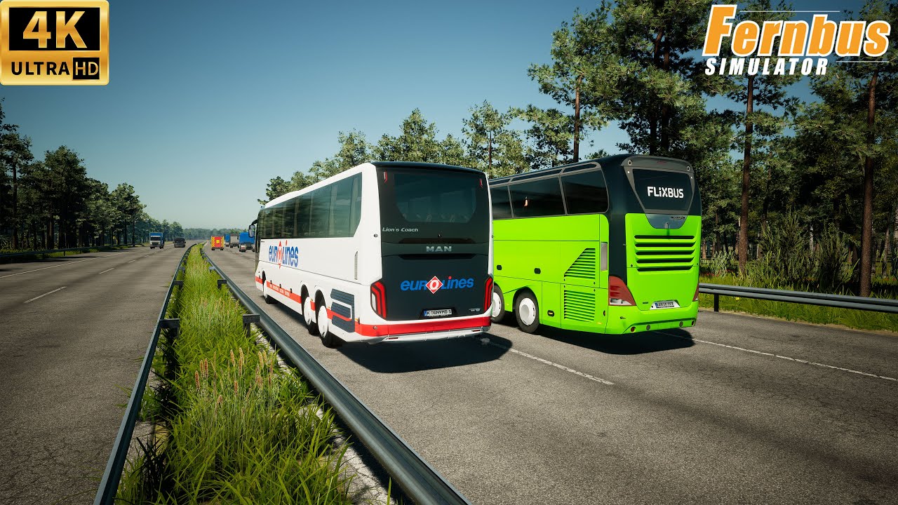 4K UltraHd | Wilhelmshaven, Groningen, Amsterdam, Rotterdam, Ghent, Brussels | Fernbus Simulator