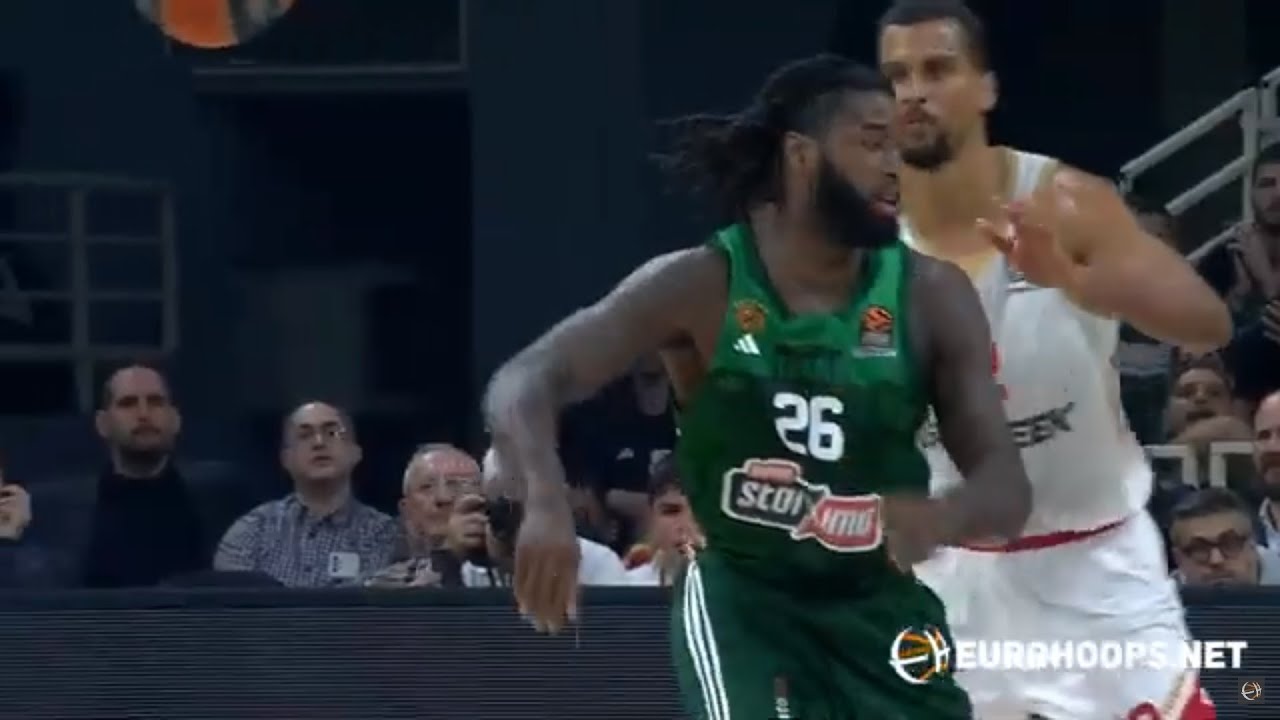 Mathias Lessort (42 PIR, career high) 💪Panathinaikos - Monaco 88-63