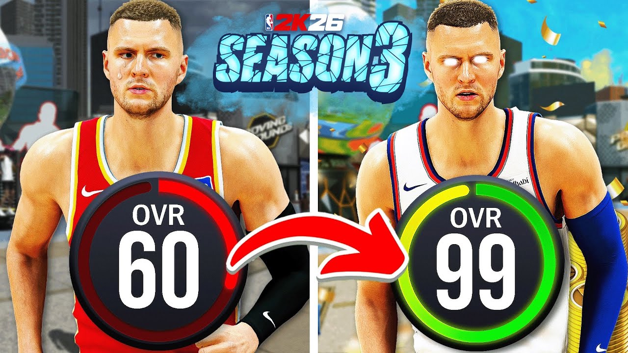 KRISTAPS PORZINGIS NBA BUILD 60 OVR to 99 OVR in 1 VIDEO (Every WIN is an UPGRADE) #NBA2KPartner