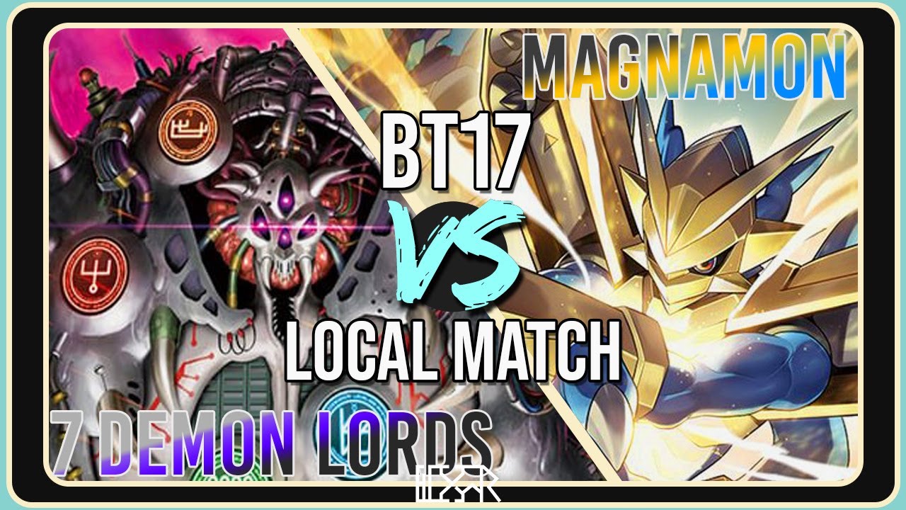 7 Demon Lords vs Veemon Armor [Digimon TCG BT17 Local Match] Match Commentary