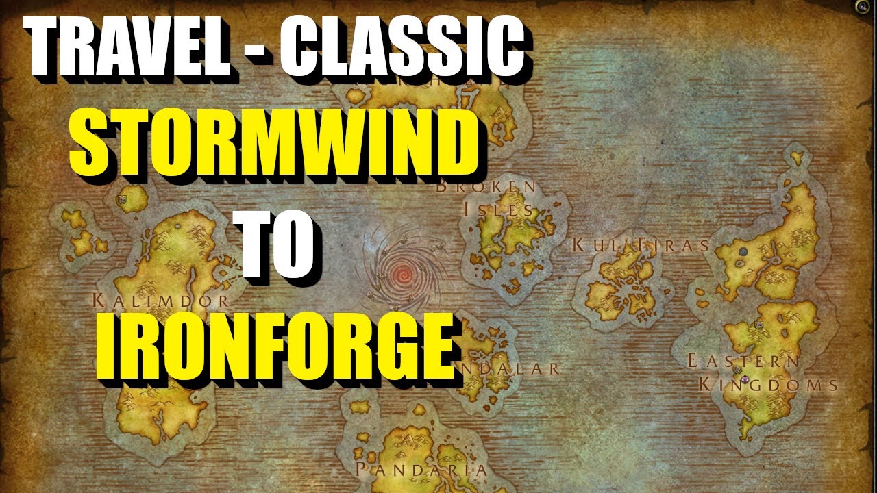 Classic era - How to go from Stormwind to Ironforge - Hardcore - World of Warcraft