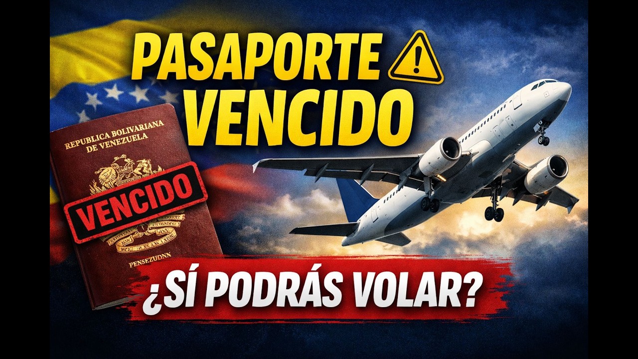 ¿Pasaporte venezolano vencido? Nuevas aerolíneas permitirían viajar con salvoconducto