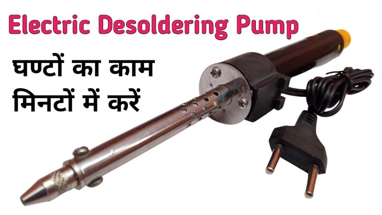 Electric Desoldring Pump With Inbult Iron || How to Use ?