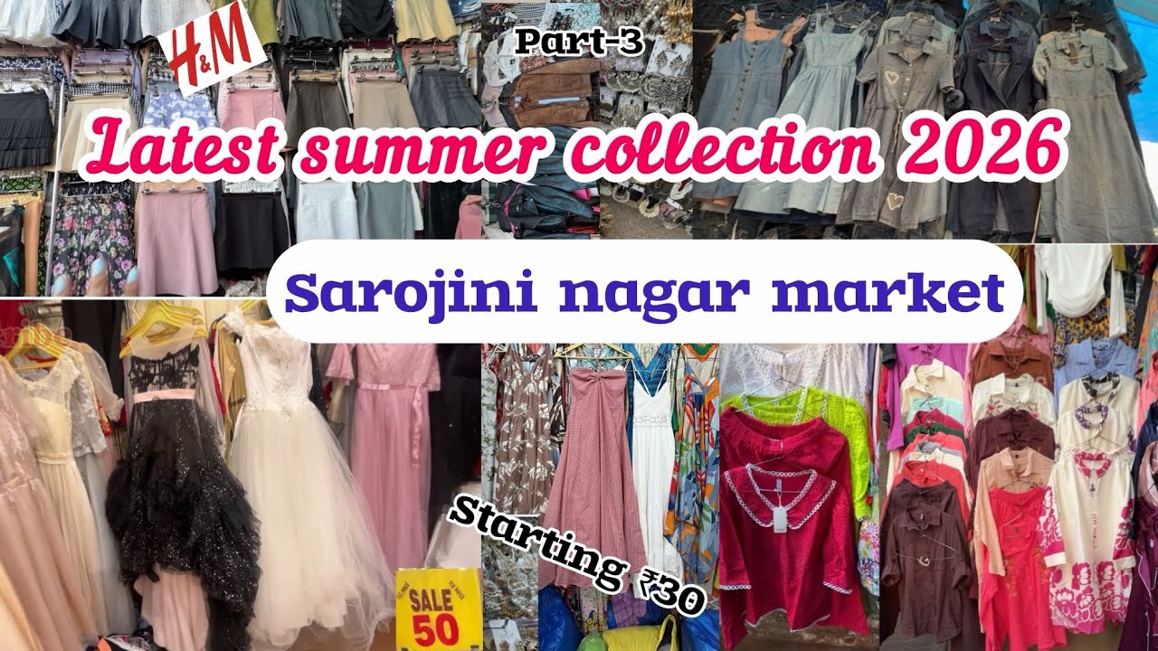 Sarojini nagar market Delhi🥰 | latest collection with shop no | part 3| sarojini summer collection 