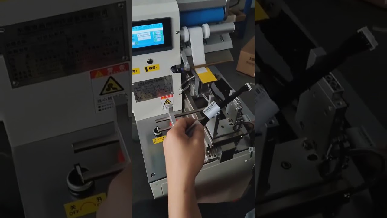 semi-automatic Wire Harness Label Machine Wire Label Sticker Machine USB Cable Labeling Machine