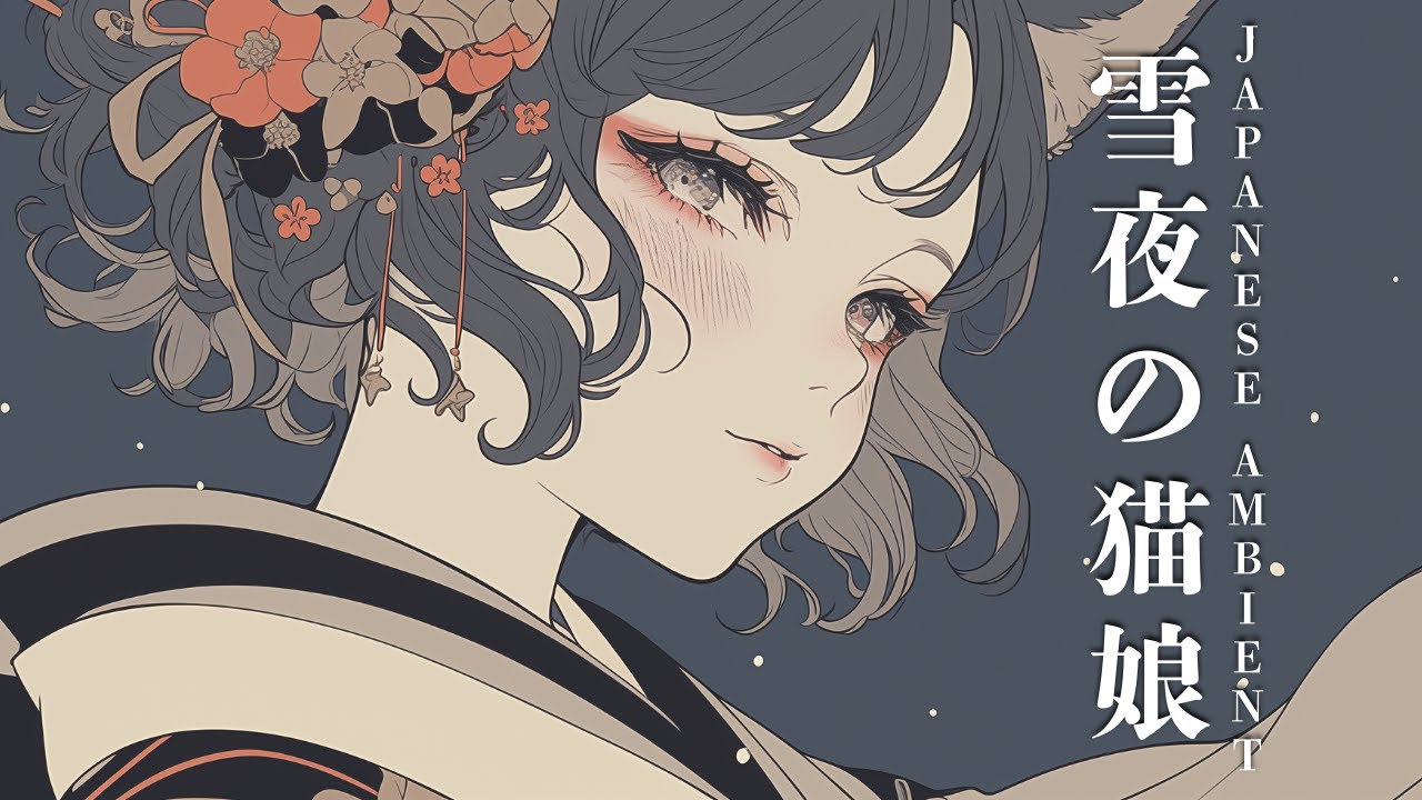 【Japanese Ambient BGM】静かな雪夜の猫娘 / Silent Snowy Night Cat Girl