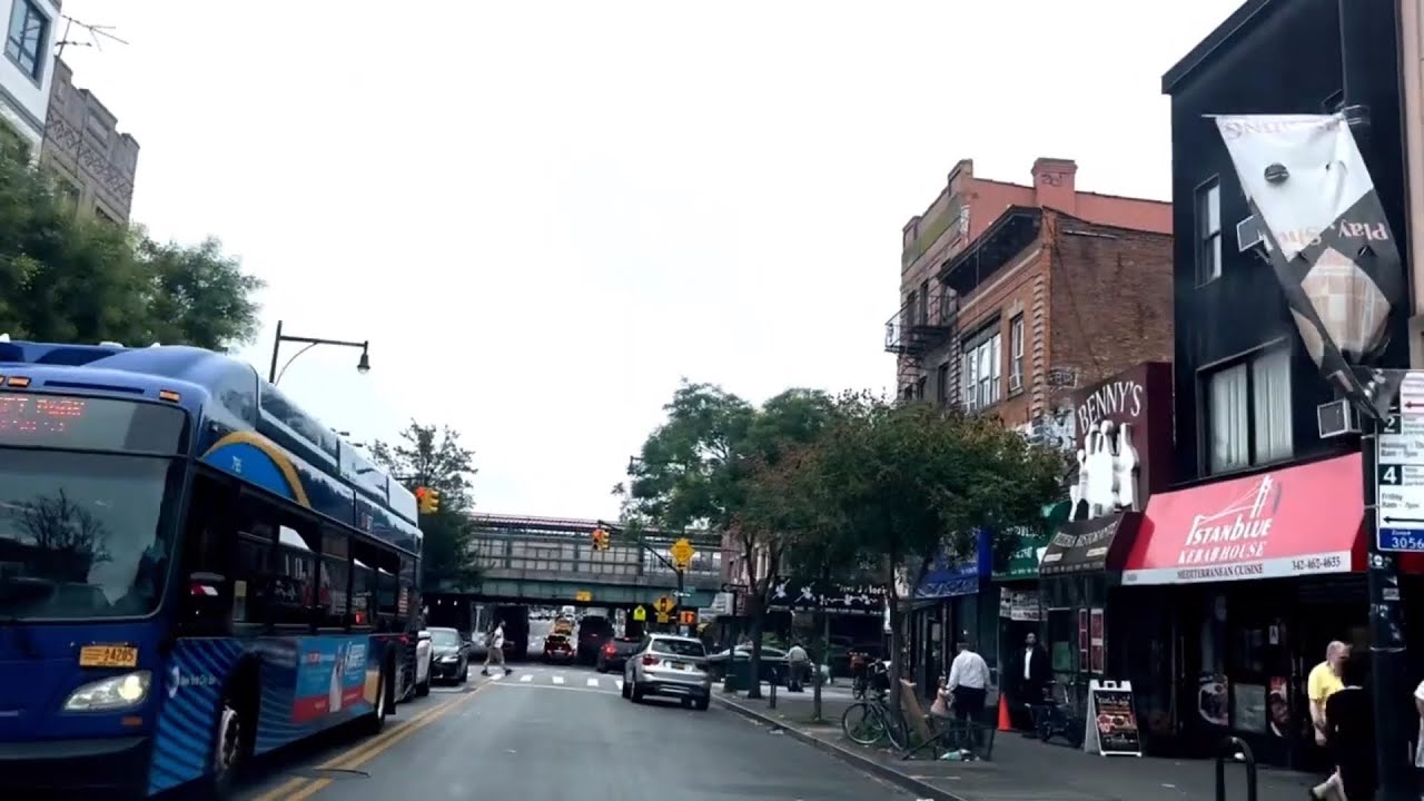 NYC Drive : Ave J, to Brooklyn Ave, Brooklyn,￼ | In Urdu-Hindi