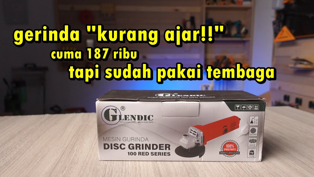 tes dan review gerinda murah Glendic 100 red series.. pilihan tepat buat budget minim!!