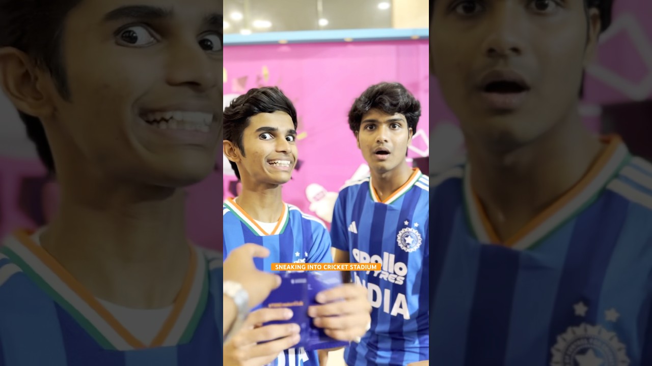 SNEAKING INTO CRICKET STADIUM #t20creatorclub #t20worldcup #cricket #sports @ICC