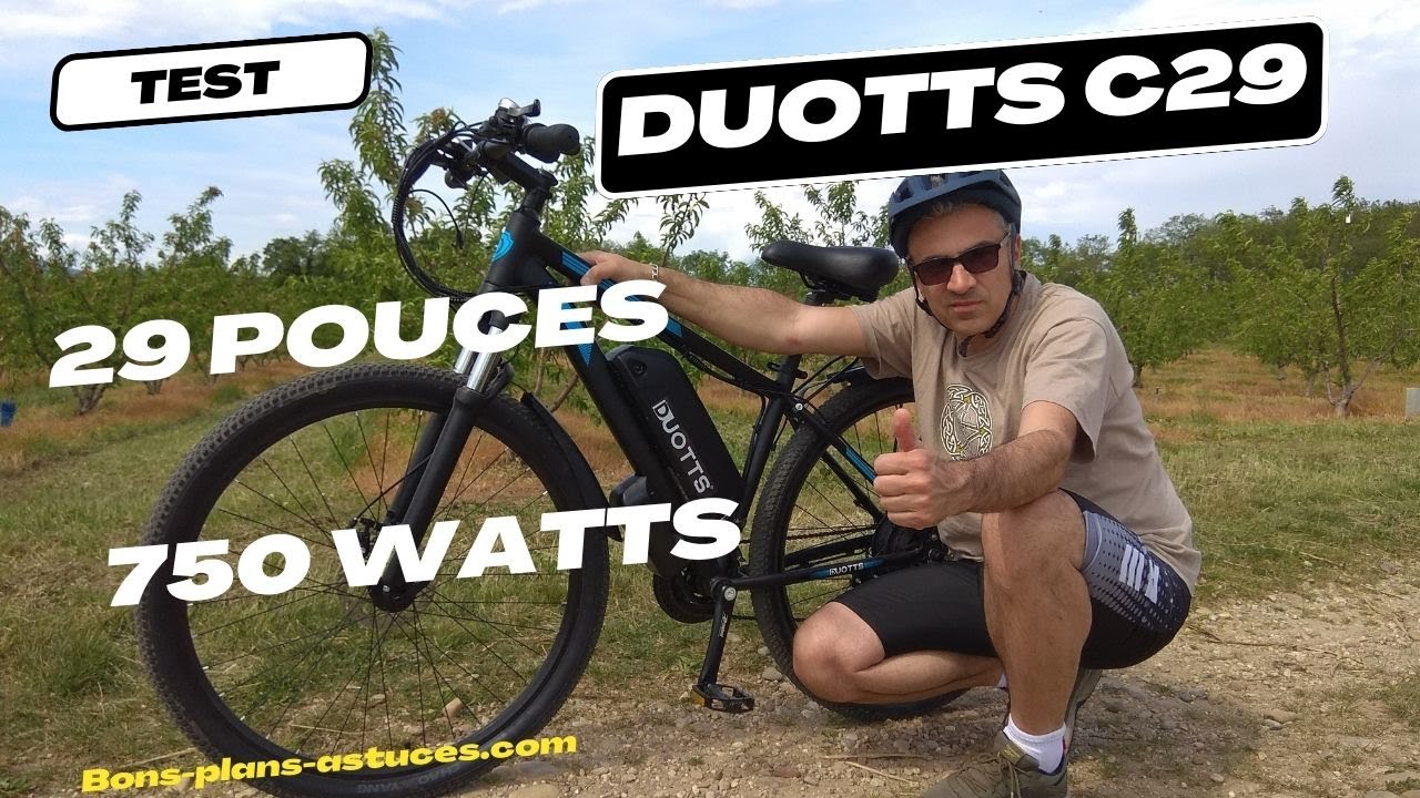 DUOTTS C29 - Test , avis sur ce VTT ELECTRIQUE 750 watts pas cher autour de 700 euros !!