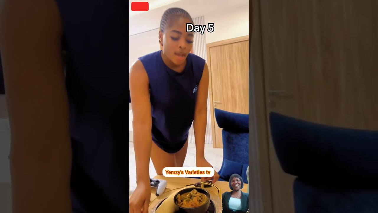 Precious hit the gym with her odogwu lover, Ugo | She prepared a sumptuous meal for him.