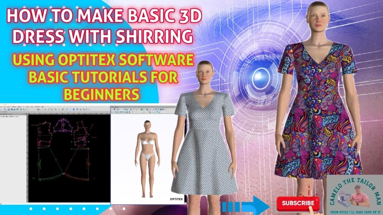HOW TO MAKE BASIC 3D DRESS WITH SHIRRING USING OPTITEX SOFTWARE