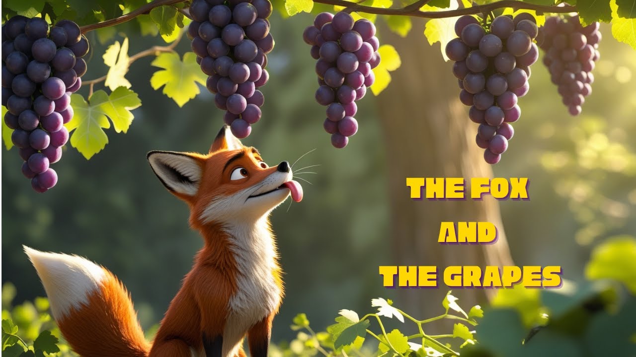The Fox and The Grapes | Moral Story for Kids & Adults | Inspirational Fable with Life Lesson