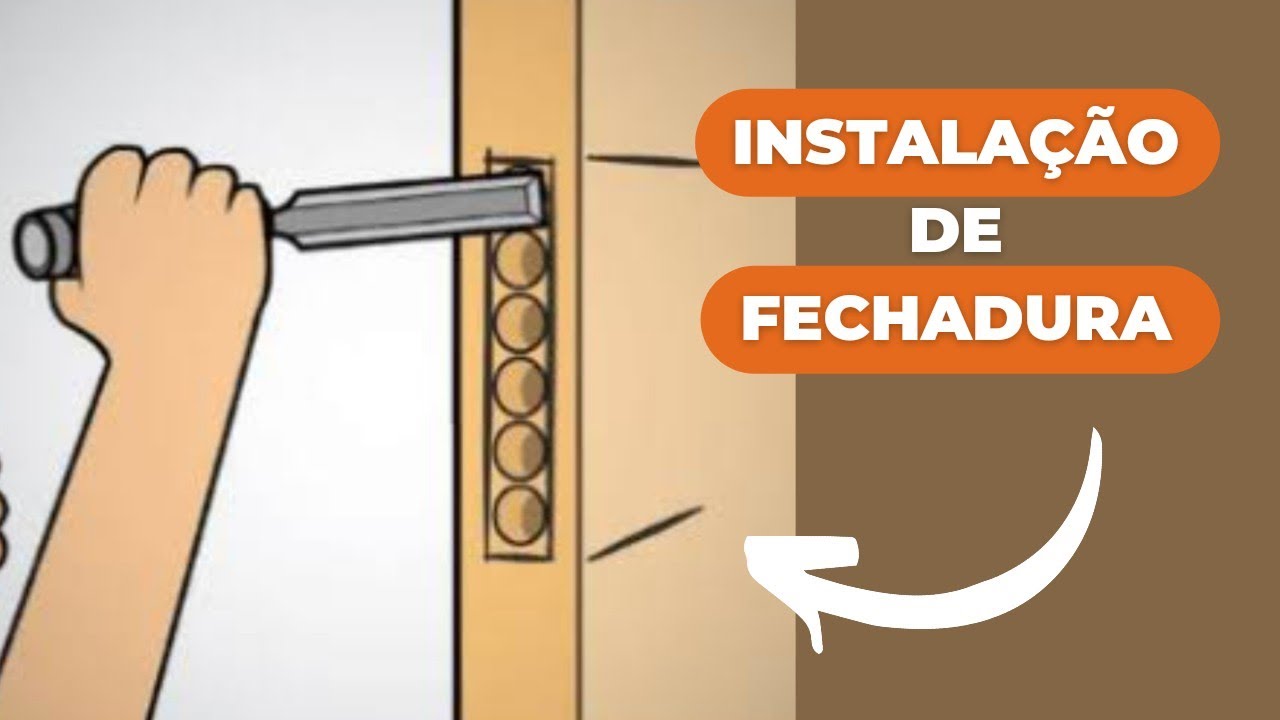 Como colocar fechadura em porta de madeira. Passo a passo simples!!!