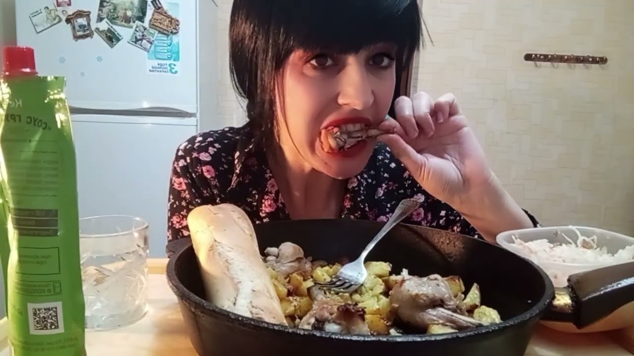 МУКБАНГ/Голени с картошкой/Маринад