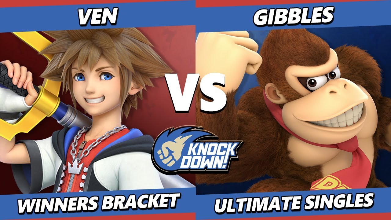 Knockdown 82 - Ven (Zelda, Sora) Vs. Gibbles (Donkey Kong, Mii Brawler) Smash Ultimate - SSBU