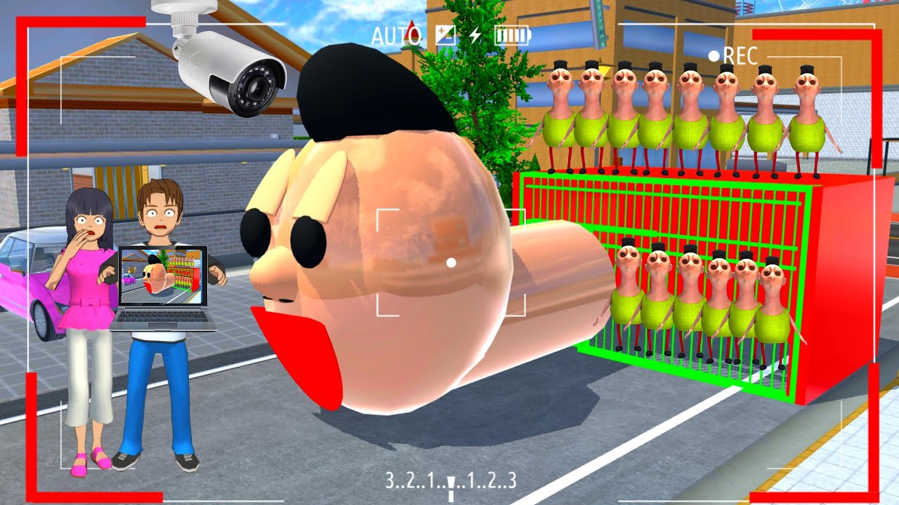 Yuta Mio Panik CCTV Merekam Ada PENJARA HAMOOD Habibi Di Depan Rumah 😱 | Sakura school simulator