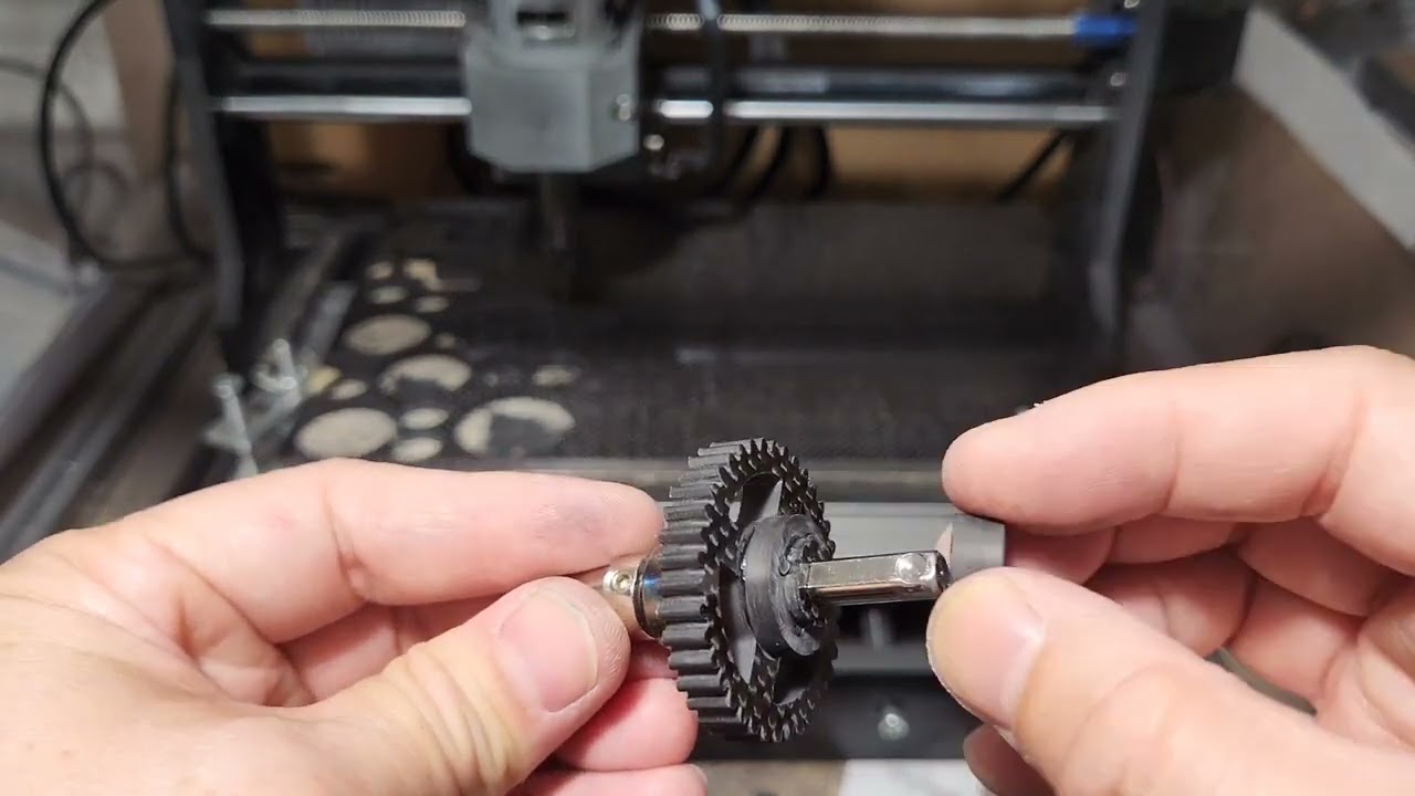 Wltoys 104001 104002 104072 Carbon Fiber Mod 1.0 38T & 34T Spur Gear Assembly (Direct Replacement)