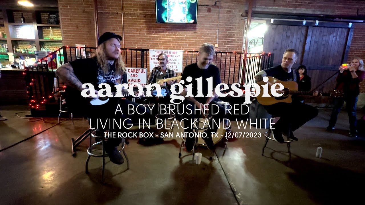 Aaron Gillespie - A Boy Brushed Red Living in Black & White Acoustic (The Rock Box, San Antonio, TX)