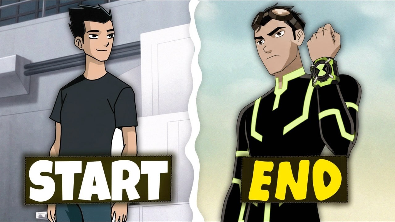 Generator Rex in 25 Min From Beginning to End (His Past, The World's Fall, & Ben 10)