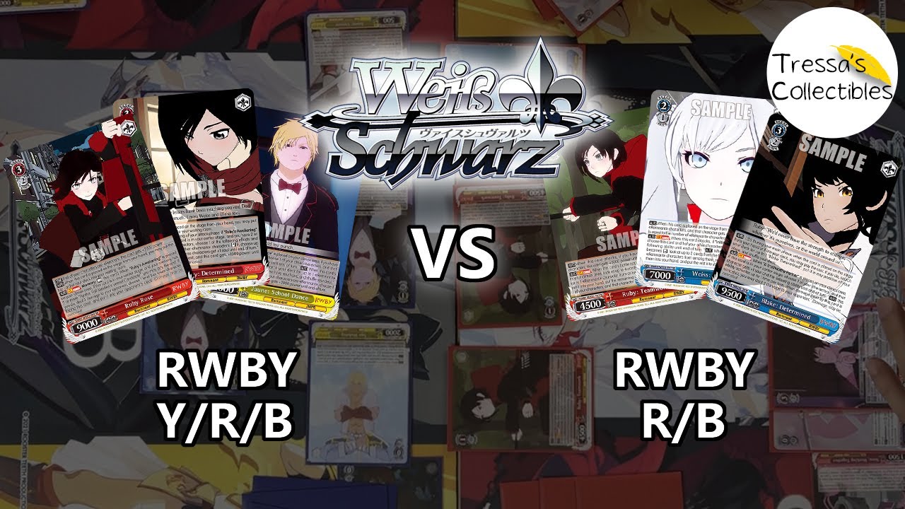 RWBY (Y/R/B) против RWBY (R/B) [Weiss Schwarz TCG]