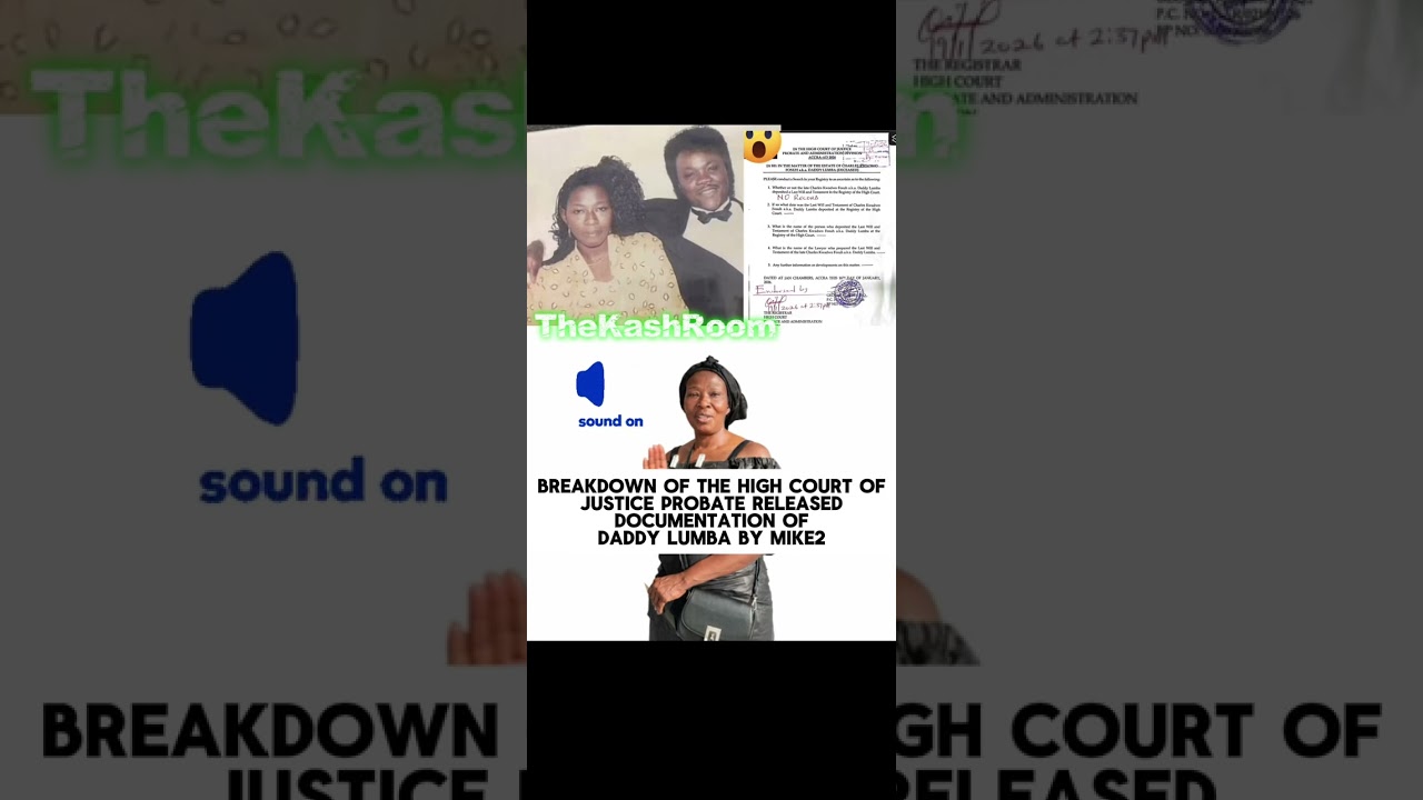 The Ghana 🇬🇭 high court releases a letter of confirmation for daddy Lumba will 