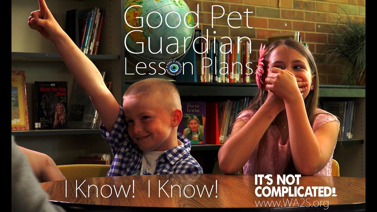 Good Pet Guardian Lesson Plans for America's 4th & 5th Grade Students