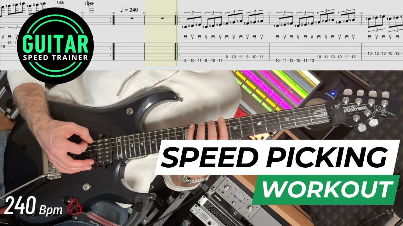 Alternate Picking Speed Workout (Play-Along)