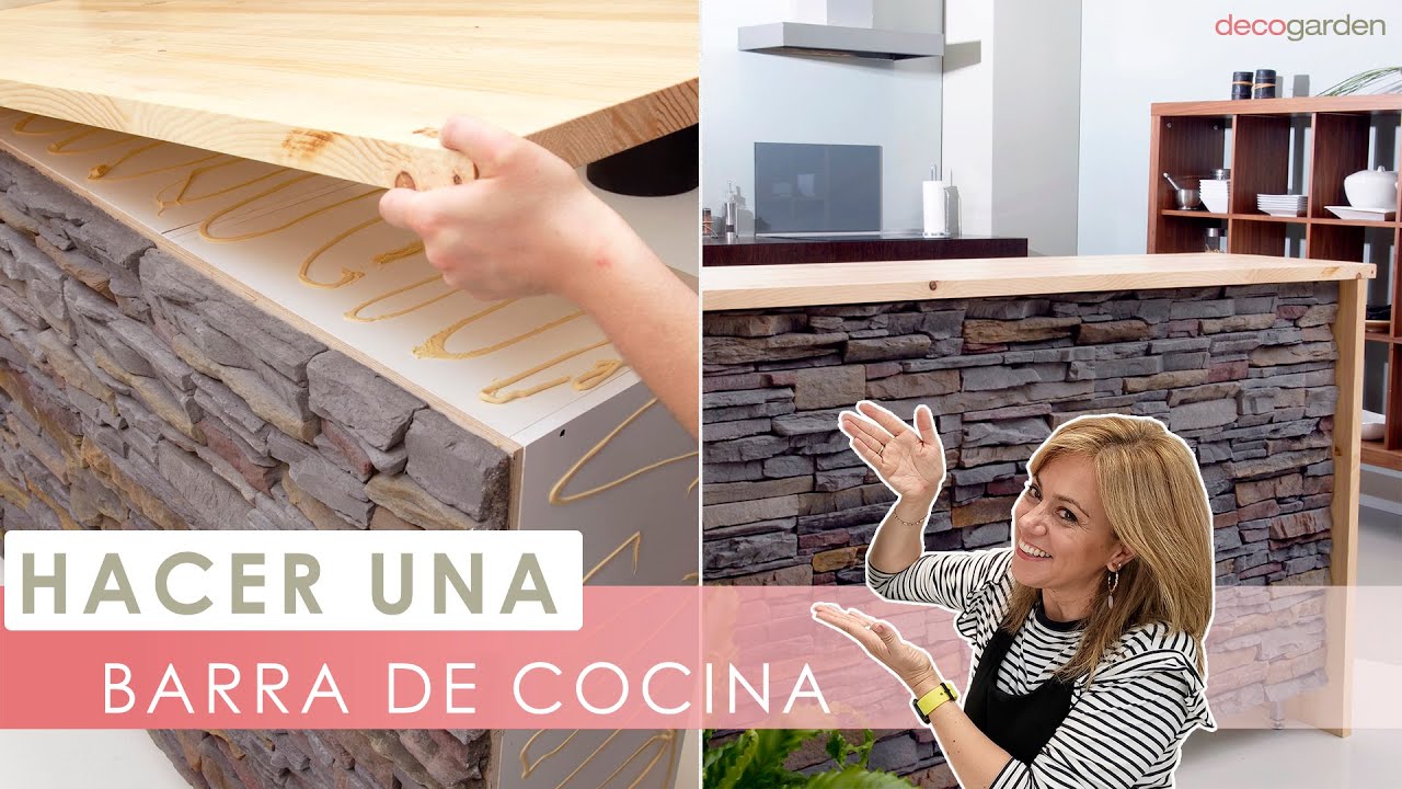 Como hacer una barra de cocina 🍽️​ Cocina americana con Decogarden 🍳​🍸​