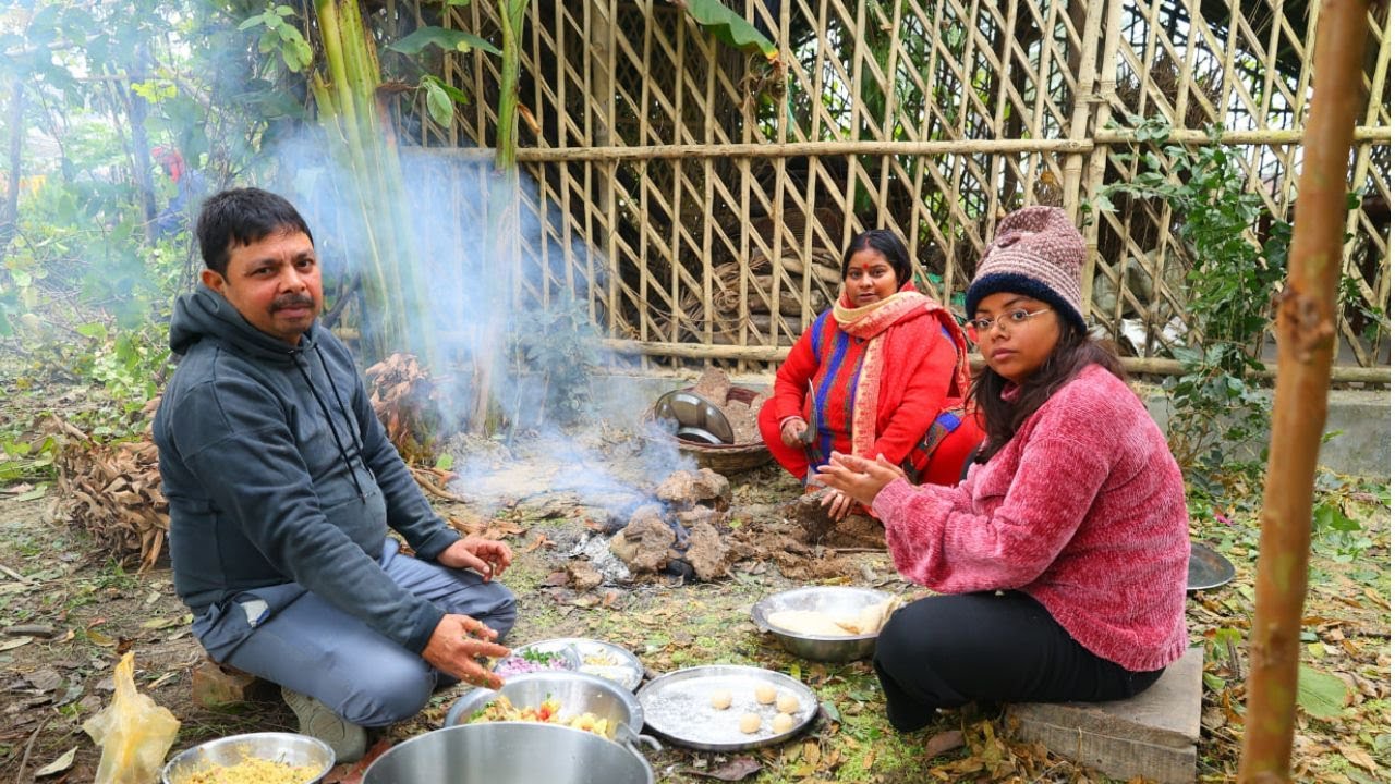 🛖Farmhouse में किया बहुत सारा काम और बनाया लिट्टी चोखा😋